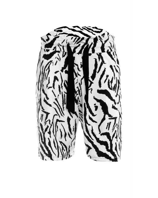 White Zebra Samurai Shorts