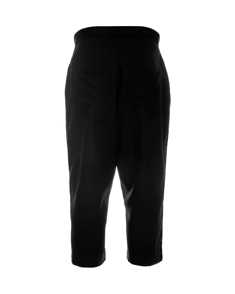 Black Fisherman Linen-Cotton Ninja Pant