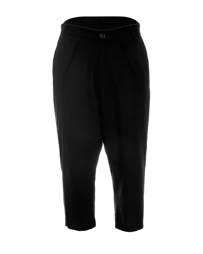 Black Fisherman Linen-Cotton Ninja Pant