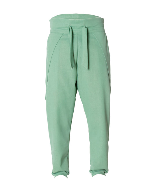 Green Samurai Linen-Cotton Pant