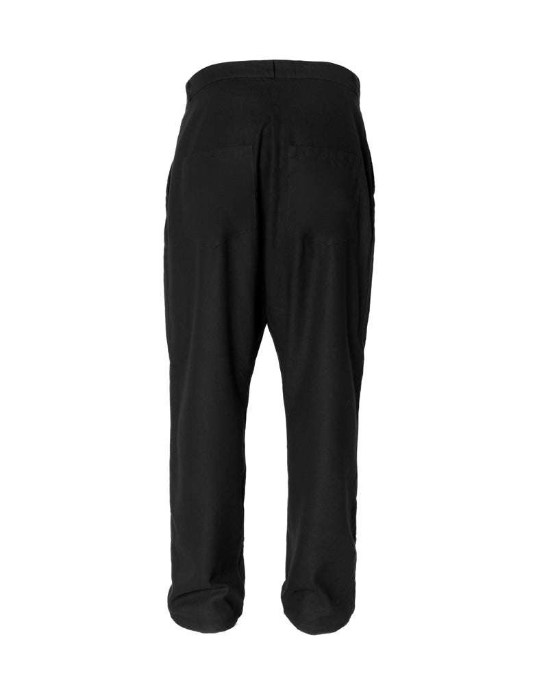 Black Ninja Linen-Cotton Pant