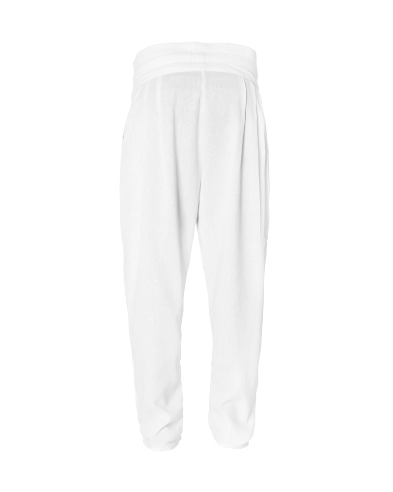 White Samurai Linen-Cotton Pant