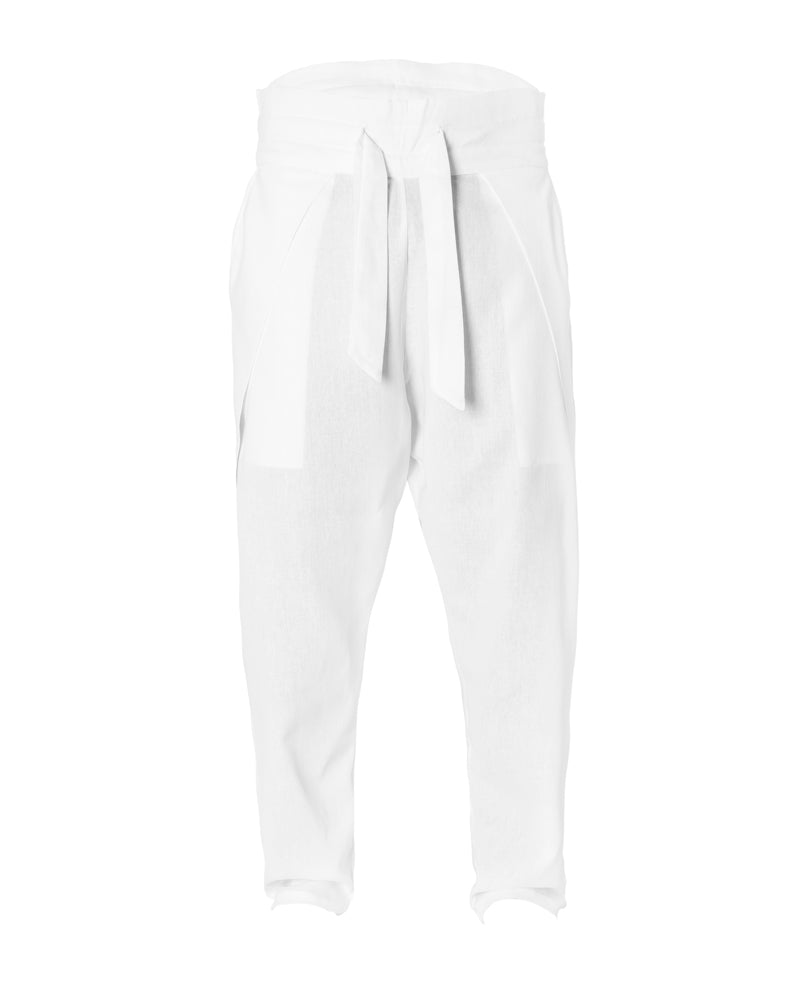 White Samurai Linen-Cotton Pant